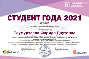 Студенты агрономического факультета отличились на международном конкурсе 