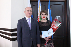 Награждение на заседании Учёного совета