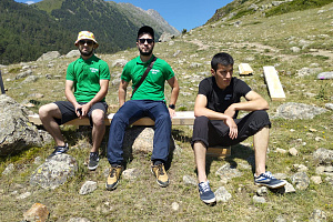 Эковолонтёры агрономического факультета помогают в благоустройстве территории НП «Приэльбрусье»