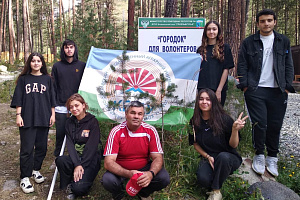 Эковолонтёры провели акцию на склонах Эльбруса