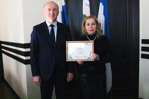 Награждение на заседании Учёного совета