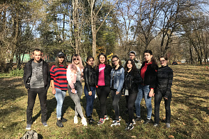 Волонтёры заложили аллею комсомола